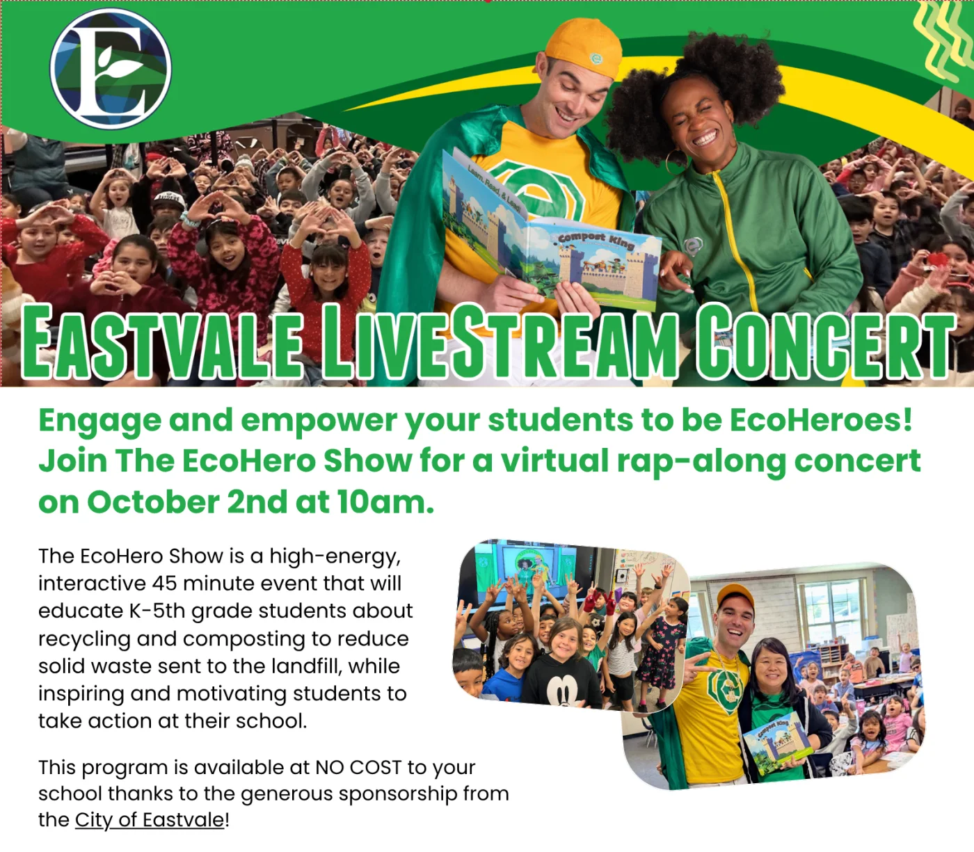 Eastvale Livestream Concert information